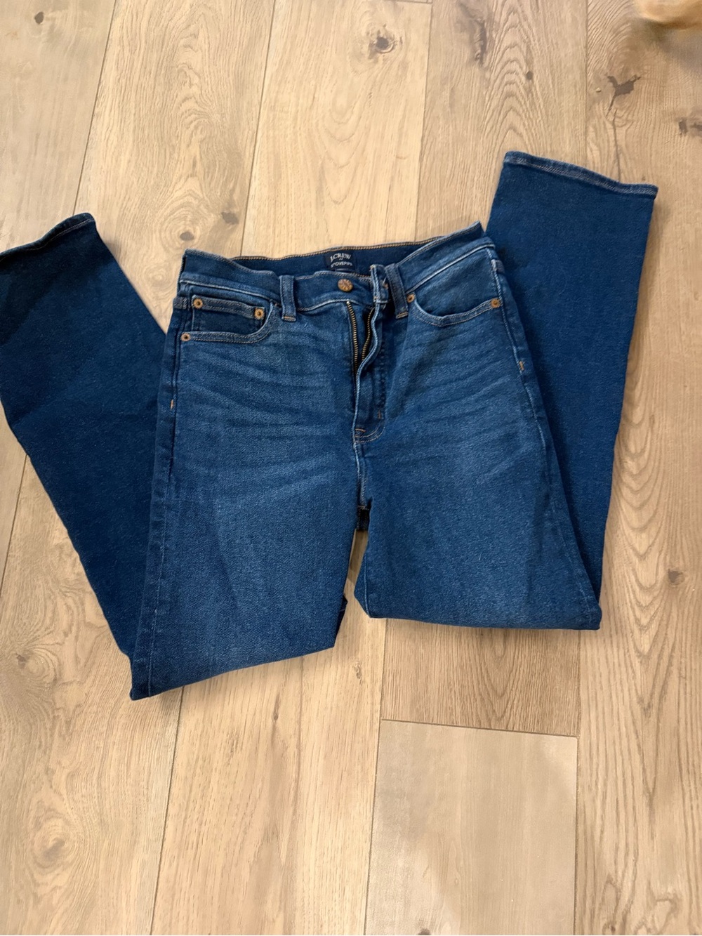 J. Crew Stovepipe Jeans Womens Blue Denim Cotton Straight Leg Size 26
